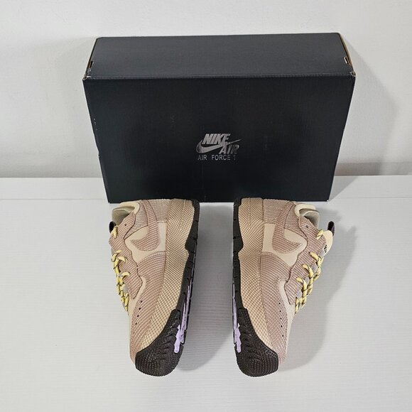 Nike Air Force 1 Wild -Sesame/Baroque Brown/Khaki - Women's Size 6.5 -FB2348-201 - Picture 3 of 7